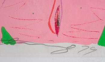 Walasse Ting, lithograph in colours, signed 1/100.