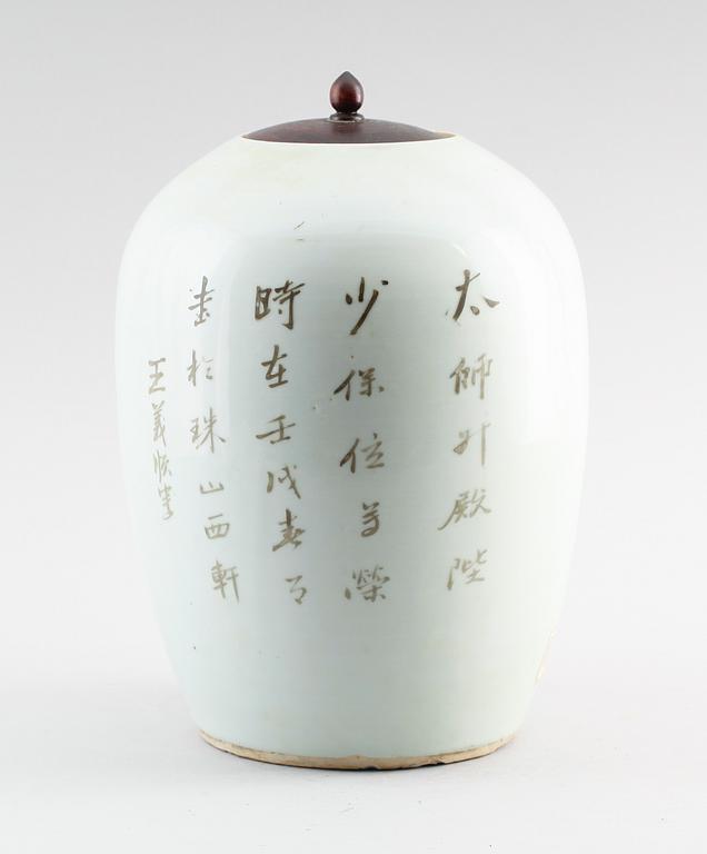 LOCKURNA, porslin, Kina, 1800-tal.