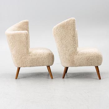 Armchairs, a pair, second half of the 20th century.