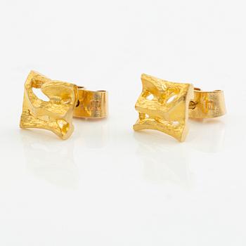 Lapponia, a pair of earrings 18K gold, Finland.