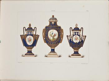 MAPP med litografier, 34 st, Edouard Garnier, 1880/90-tal.