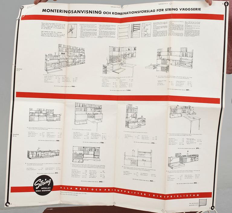 BOKHYLLA, "String"/"The Ladder Shelf", Nisse Strinning, 1950/60-tal.