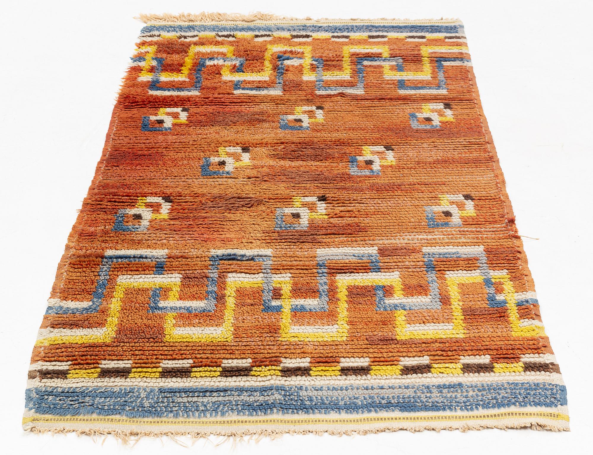 Ingrid Simonsson, a rug, knotted pile, ca 204 x 96 cm.