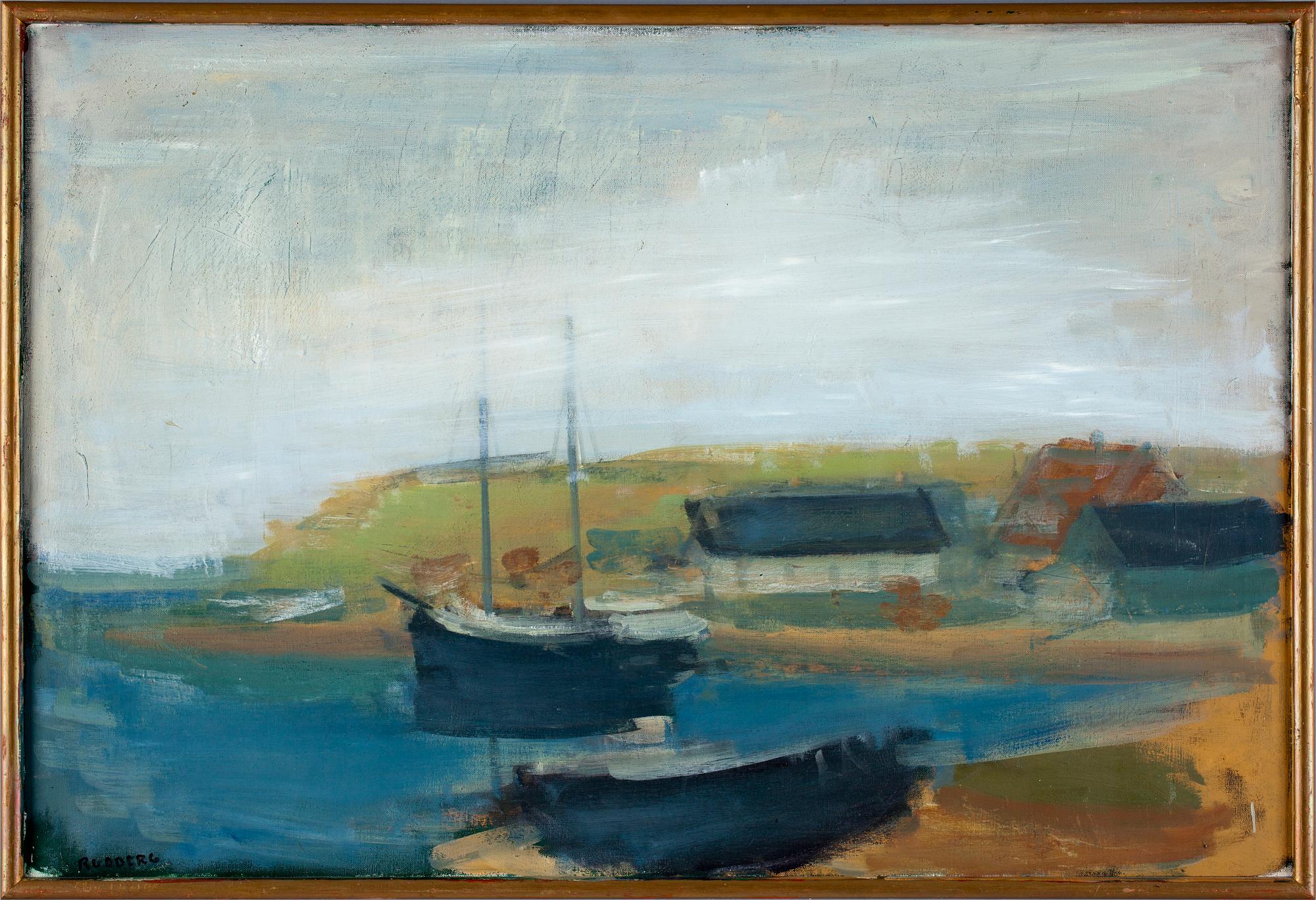 GUSTAV RUDBERG, olja på duk. Sign.