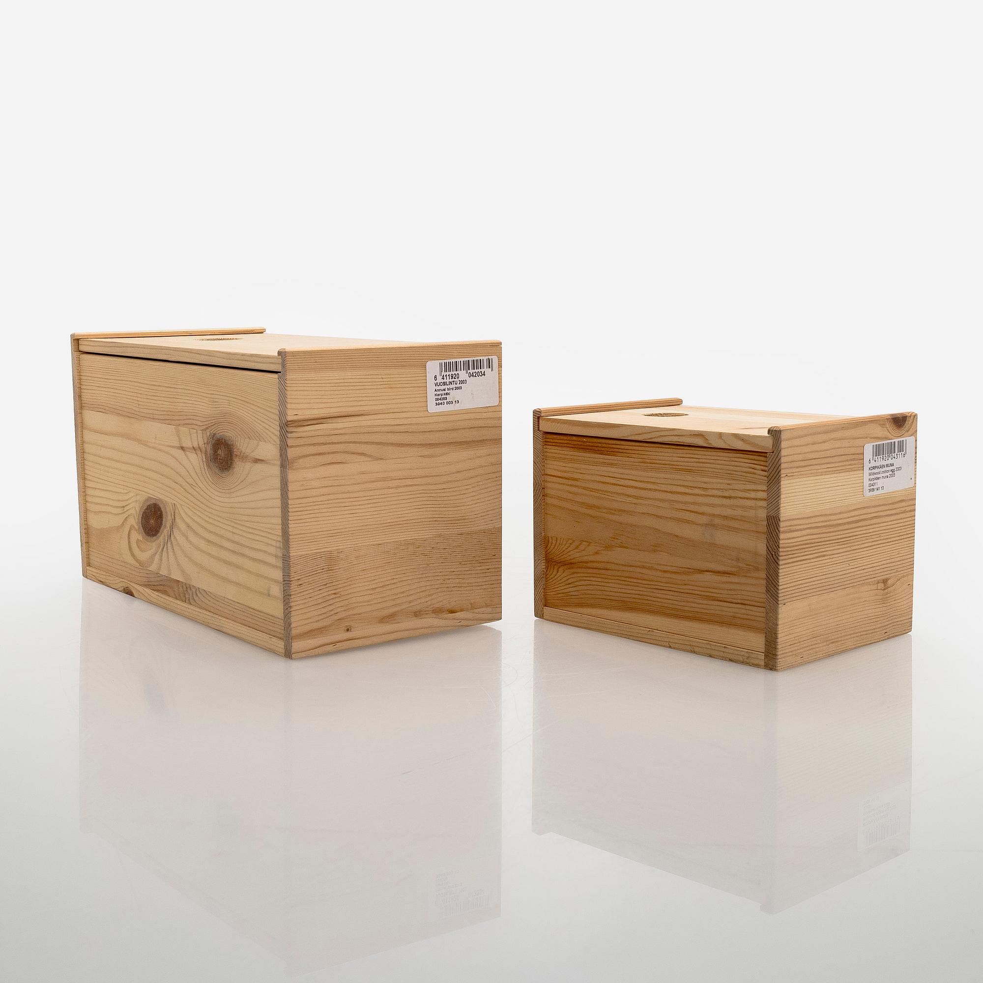 Oiva Toikka, An annual glas bird, "Wildwood cuckoo" and egg, signed O. Toikka Nuutajärvi 2003.