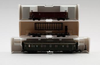 SAMLING MODELLTÅGSDELAR, 20 delar, Fleischmann, Tyskland.