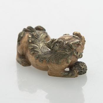 Skulpturer, 3 st, Kina, sen Qingdynasti.