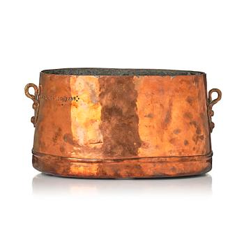 206. A copper cauldron from Gustav III:s household, dated 1788.