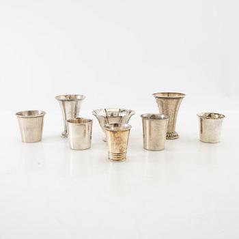 Trophies/Cups 8 pcs silver mostly GAB first half of the 20th century.