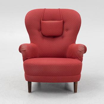 Carl Malmsten, a 'Rundrygg' armchair, AB O.H. Sjögren.