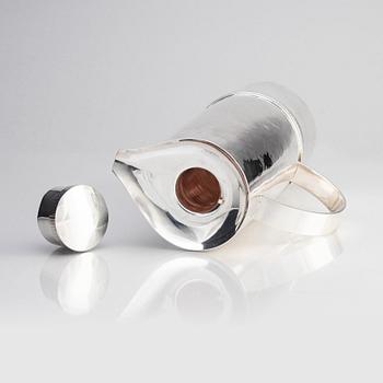 Barbro Littmarck, a sterling silver thermos, mark of W.A Bolin, Stockholm 1967.