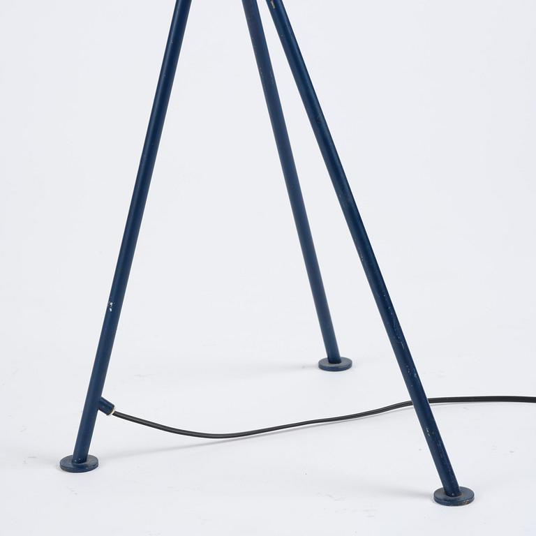 Greta Magnusson Grossman, a blue "Grasshopper" floor lamp model "G-33", Bergboms, Malmö, 1950s.