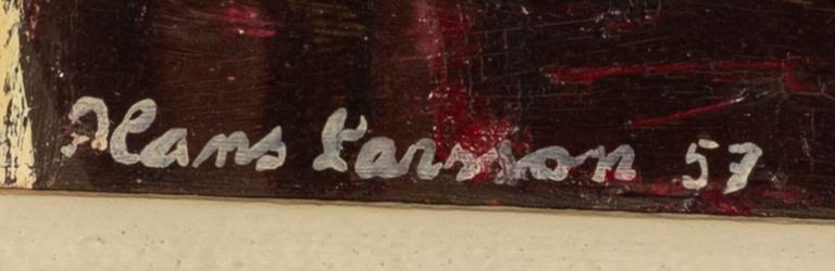 HANS LARSSON, a signed and dated oil on canvas.