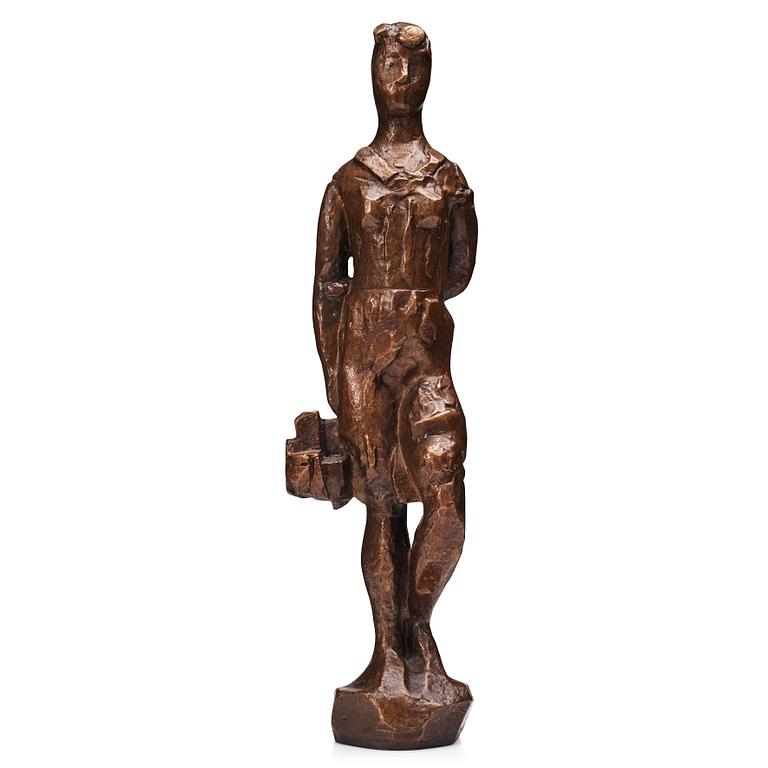 MARTIN HOLMGREN, bronze sculpture, signed MH and dated -56.