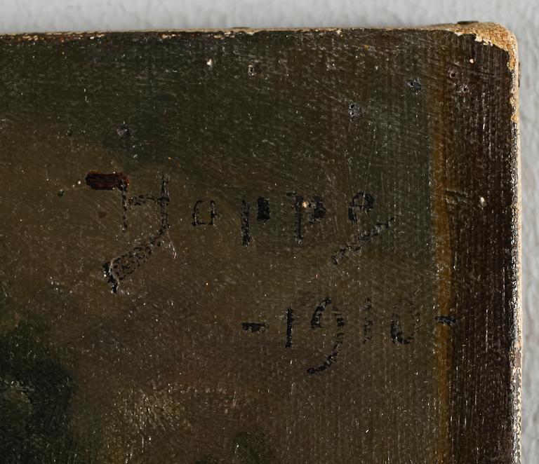BRUNO HOPPE, olja på duk, signerad och daterad 1910.