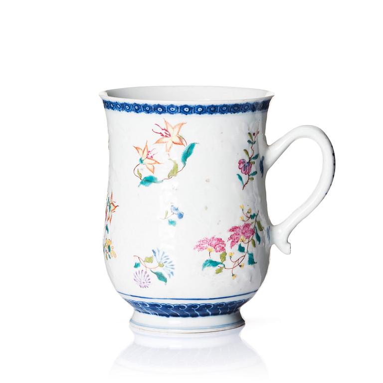 A famille rose jug, Qing dynasty, Qianlong (1736-95).
