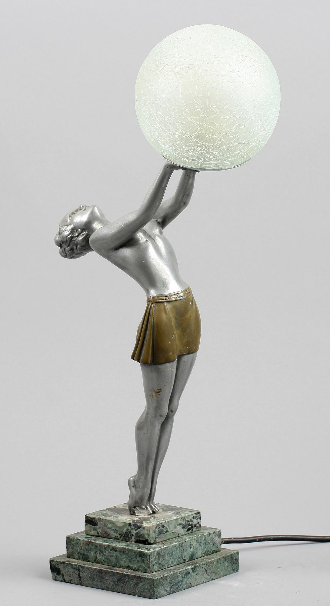 BORDSLAMPA, art deco, 1900-talets första hälft.