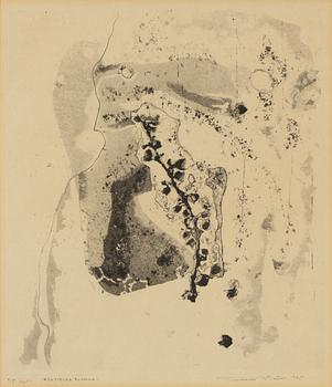 Tuulikki Pietilä, etching and aquatint, signed and dated 1965, numbered 4/5 artist's proof.