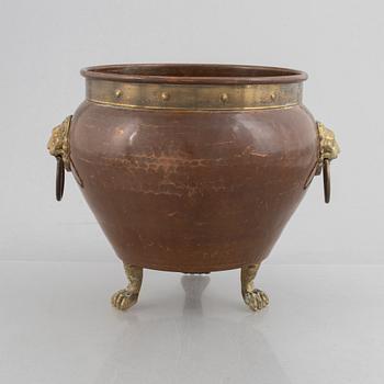 Champagnekylare, mässing och koppar, 1800-talets slut.