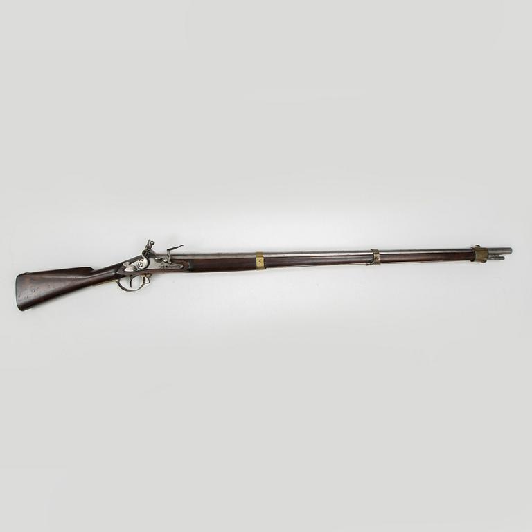 A Swedish flintlock gun 1805 pattern.