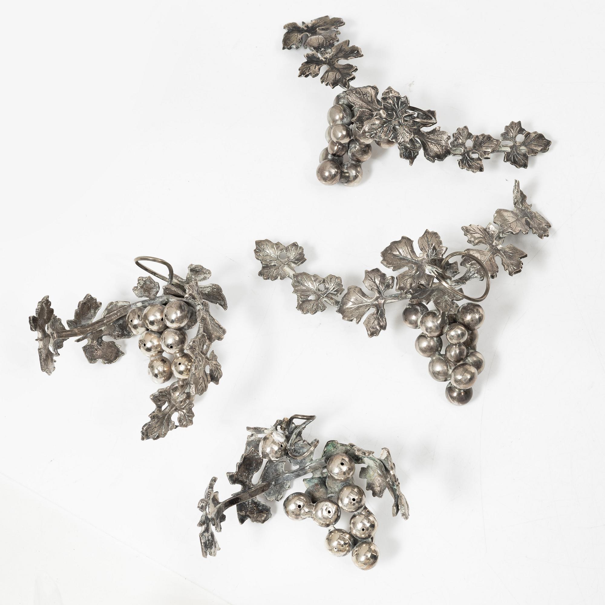 Kandelaber, 1900-tal, ostämplad, troligen silver.