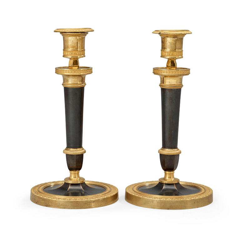 A pair of Directoire circa 1800 candlesticks.