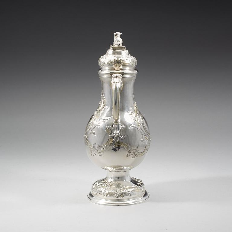 VINKANNA, av David Thomas Hell, Hamburg (verksam 1772-1008). Rokoko.