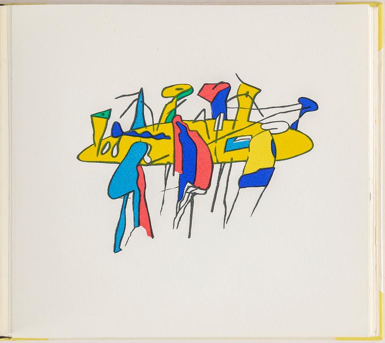 LAGE LINDELL, bok bestående av 22 bilder tryckta i silk-screen. Bok signerad Lage Lindell och numrerad 28/100 i blyerts.