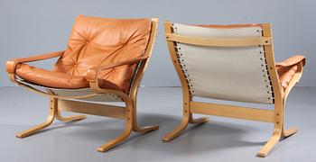 FÅTÖLJER, ett par, Westnofa Furniture, Norge, 1900-talets sista kvartal.