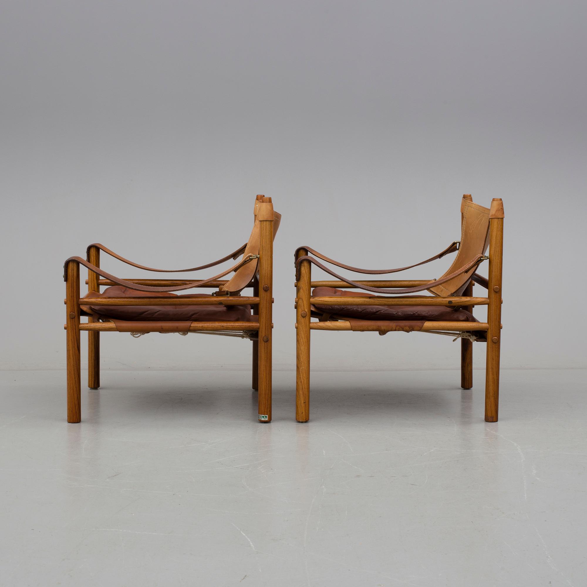 FÅTÖLJER, ett par. "Sirocco", Arne Norell, modellen formgiven 1964.