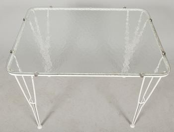 TRÄDGÅRDSMÖBEL, 5 del, metall, 1900-talets mitt.