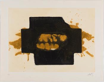 ANTONI TÀPIES, 12 lithographs, 2 silkscreens, 1 etching, signed and numbered.