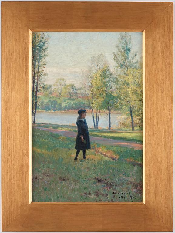 Herman Lindqvist, "Motiv från Djurgården" (Scene from Djurgården in Stockholm).