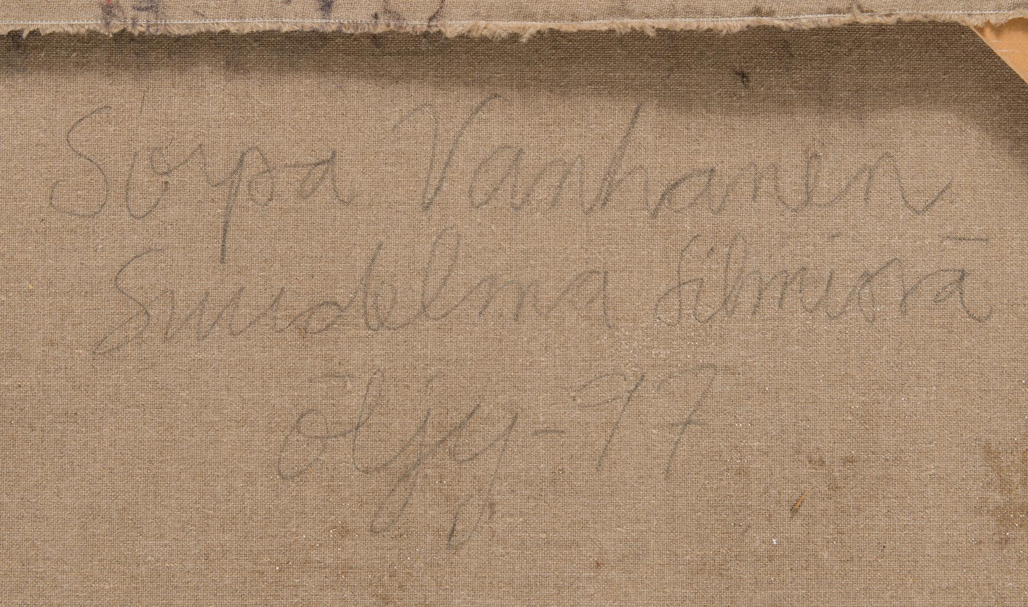 Sirpa Vanhanen, olja på duk, a tergo signerad och daterad -97.