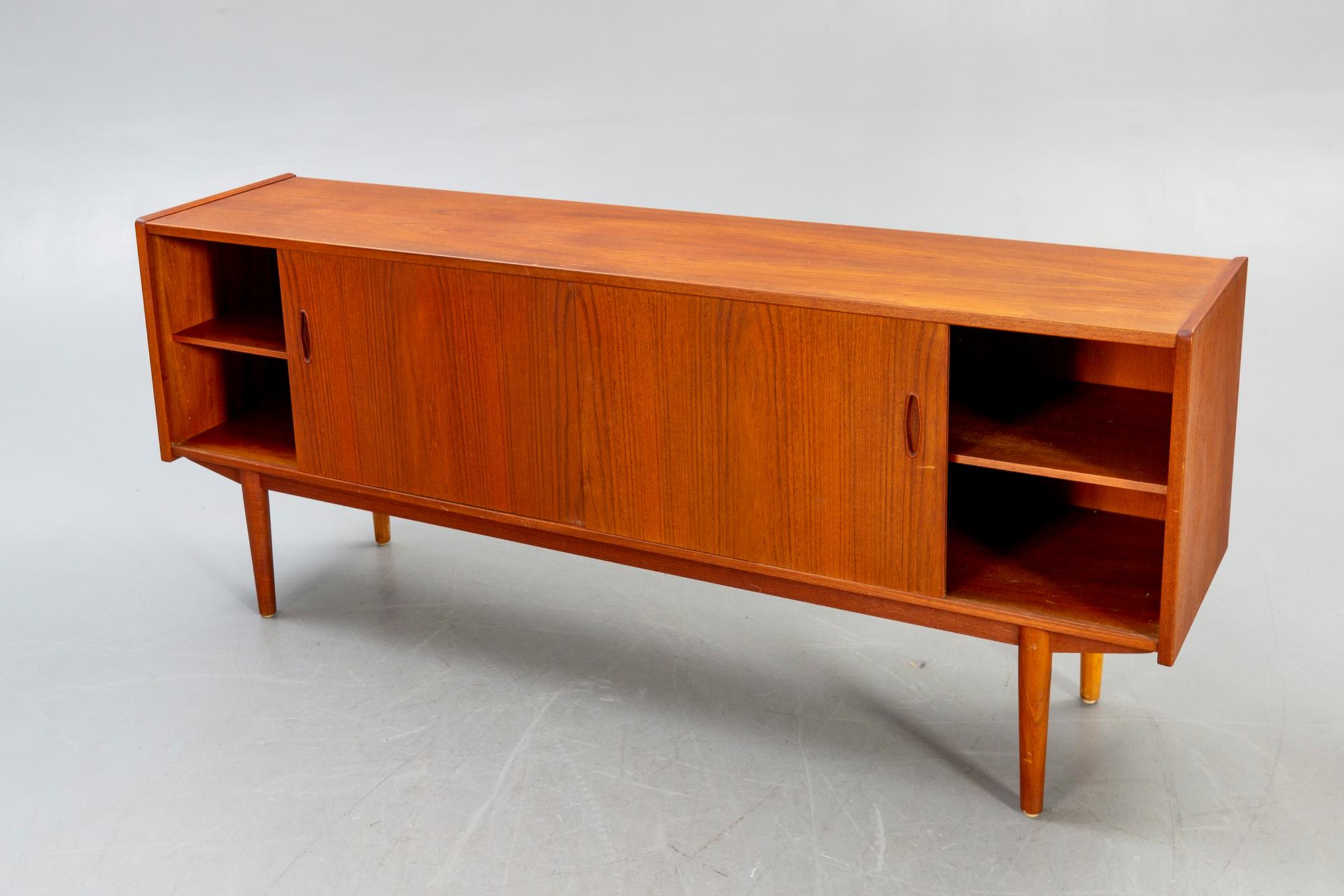Nils Jonsson, a trio teak sideboard from Troeds later part of the 20th century.