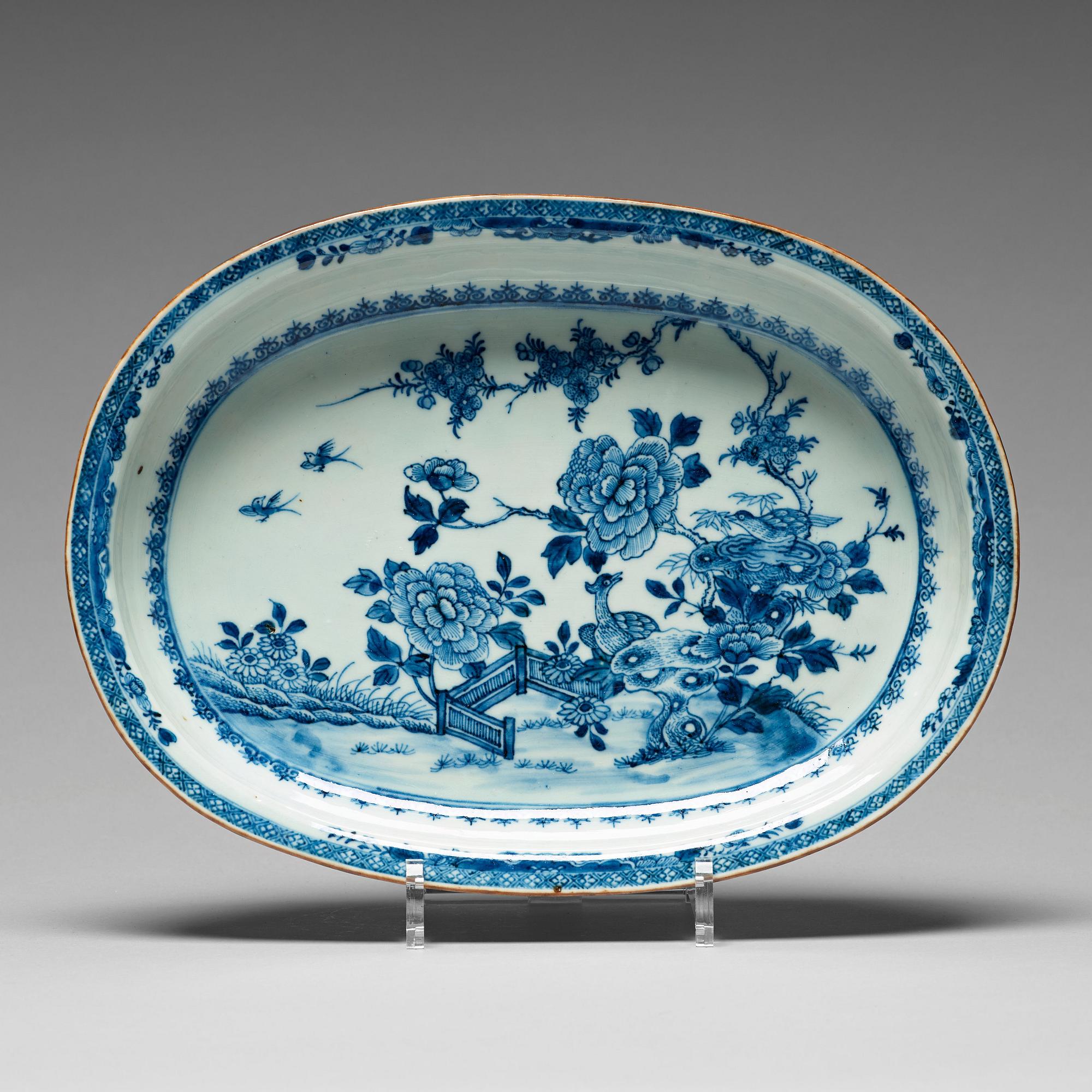 FAT, kompaniporslin. Qingdynastin, Qianlong (1736-95).