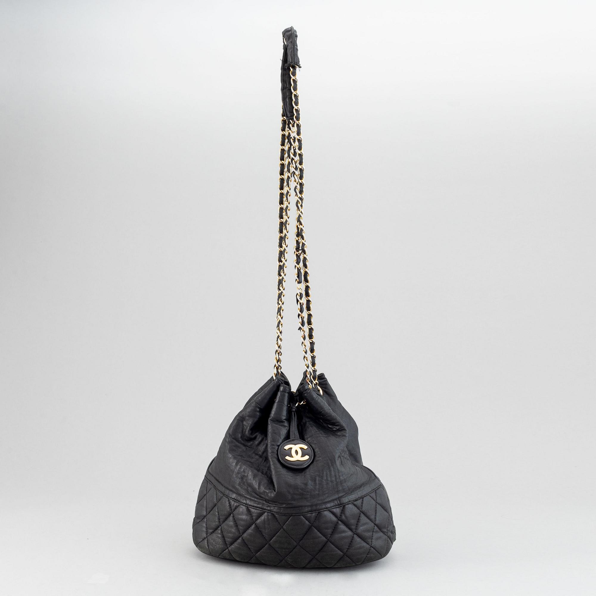 Chanel, väska, drawstring bag.