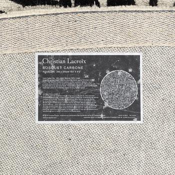 Christian Lacroix, matta, handtuftad, "Bousquet Carbone", ca 250 cm.