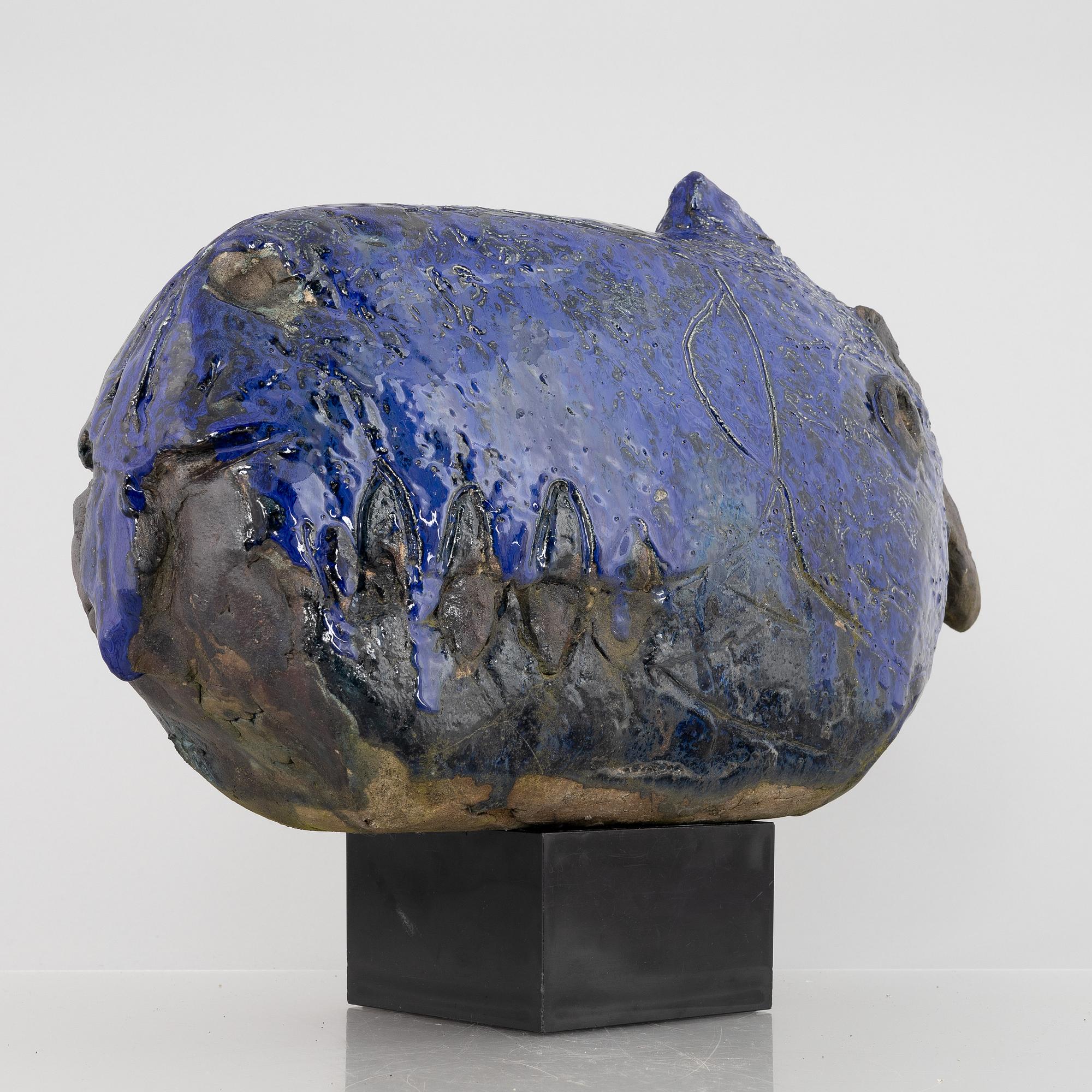 Henrik Allert, a stoneware sculpture of a bird, signed.