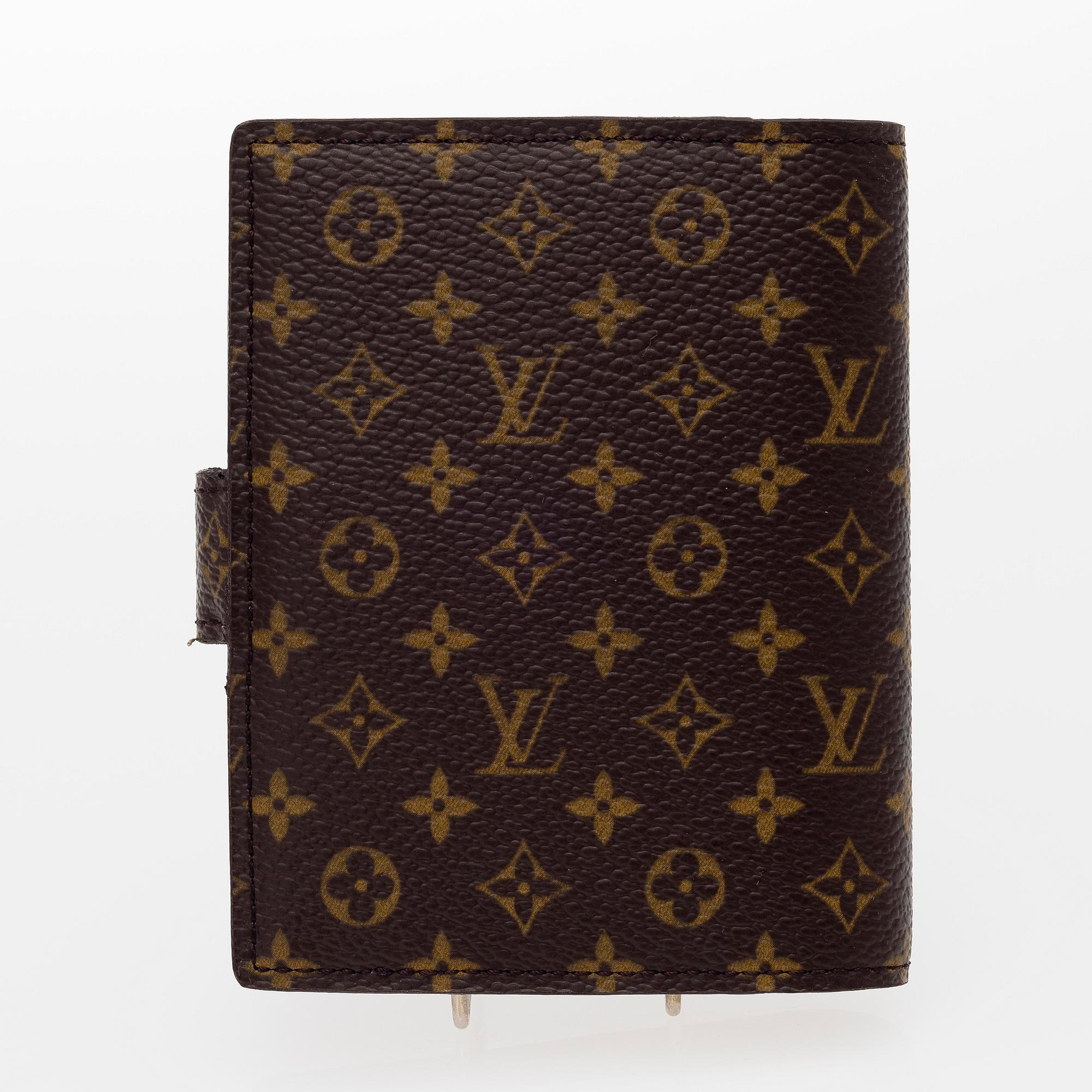 Mini agenda -cover with address book and notepad, for the 150 years of Louis Vuitton in 2004.