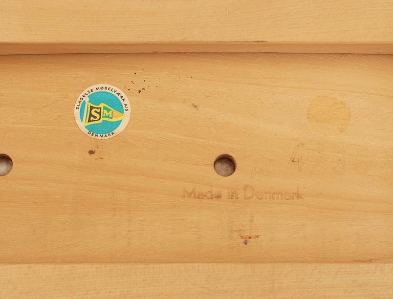 STOLAR, 6 st, Slagelse möbelvaerk, Danmark, 1950/60-tal.