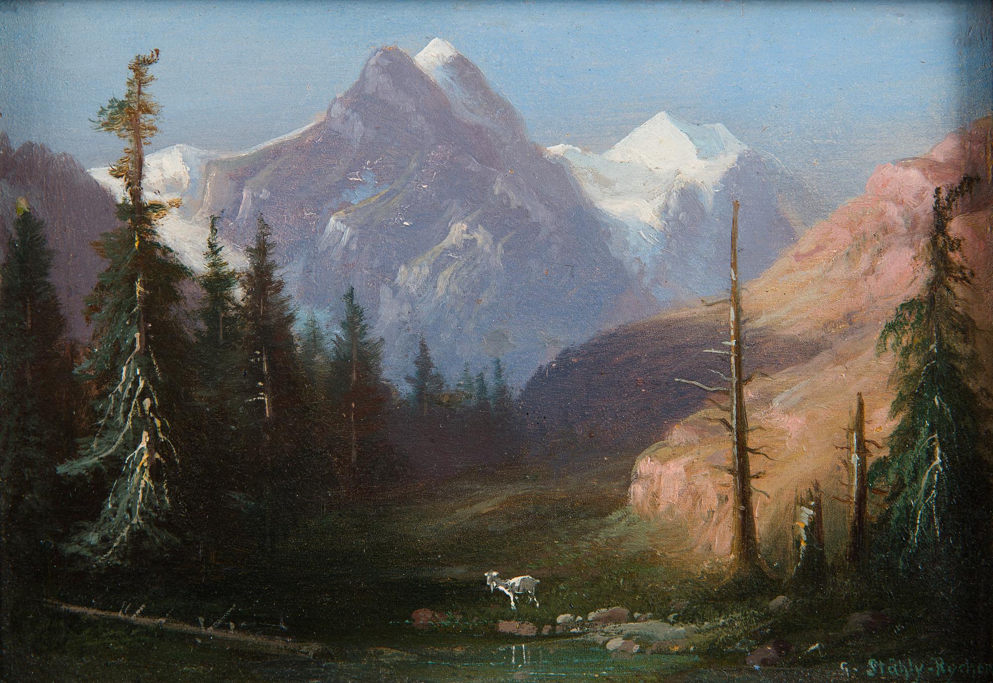 Hubert Sattler, Alplandskap, 2st.