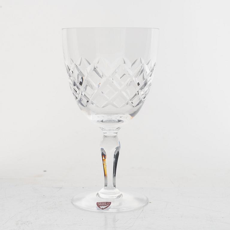 Gunnar Cyrén, glasservis, 30 delar, "Karolina", Orrefors.