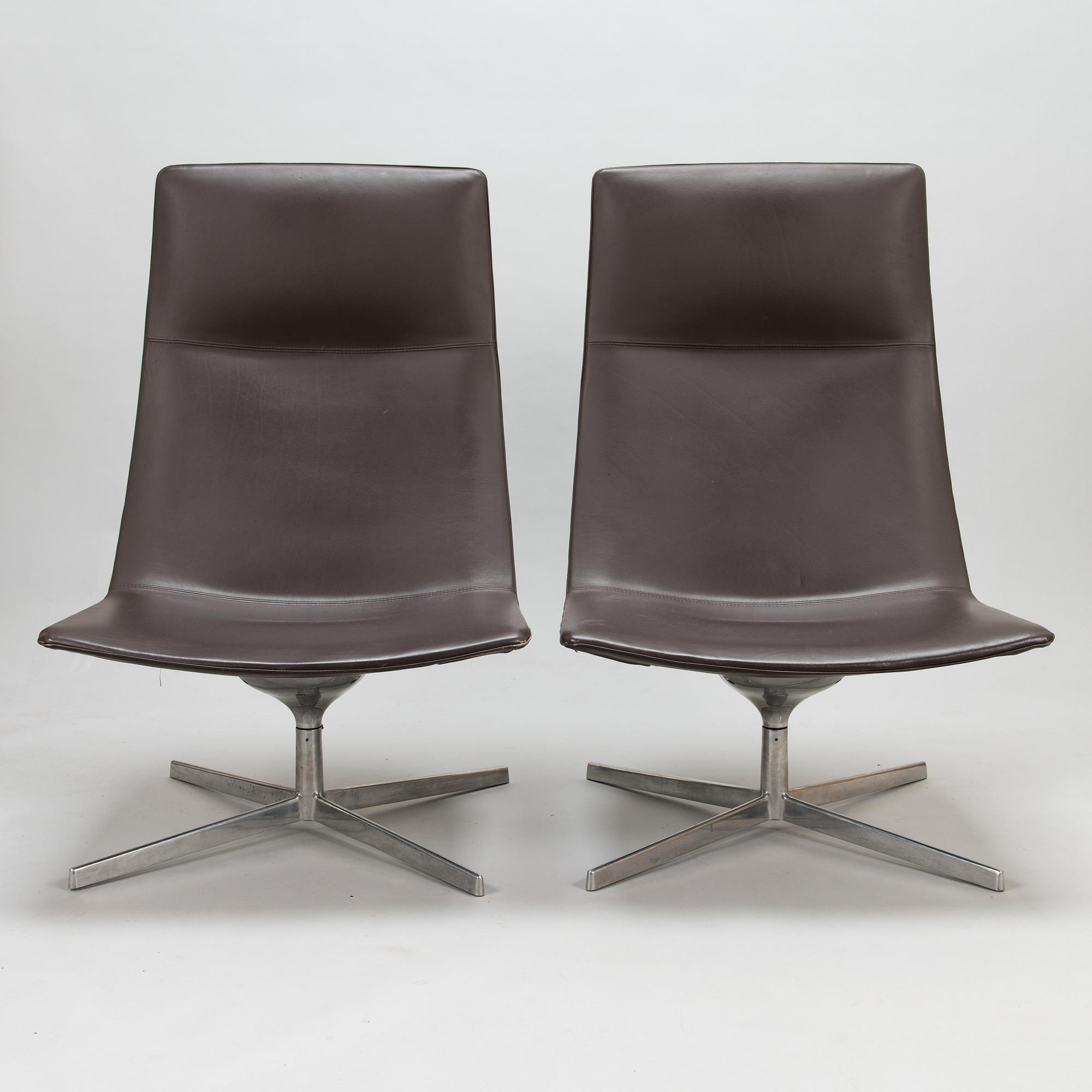 A pair of armchairs, 'Catifa 70 Lounge Chair', Arper, Italy.