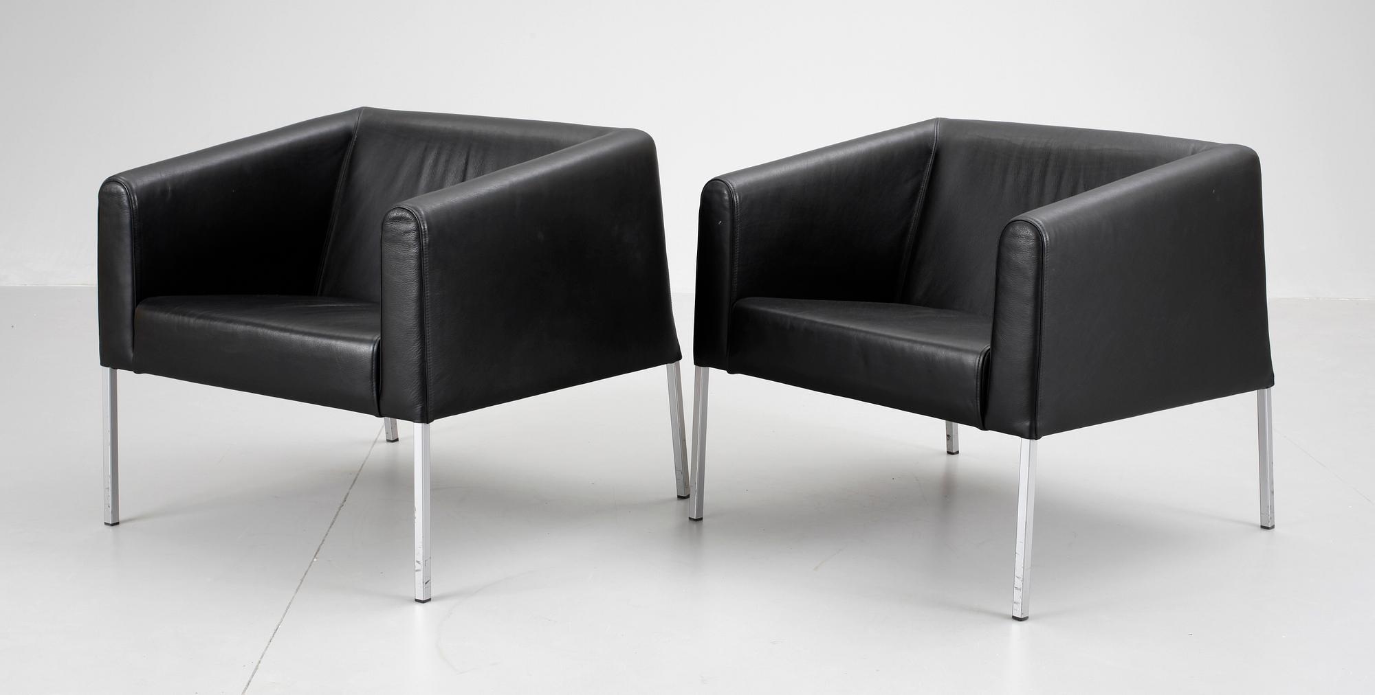 FÅTÖLJER, ett par, design: "Claesson Koivisto Rune" för Skandiform. Modell: "Boxer".