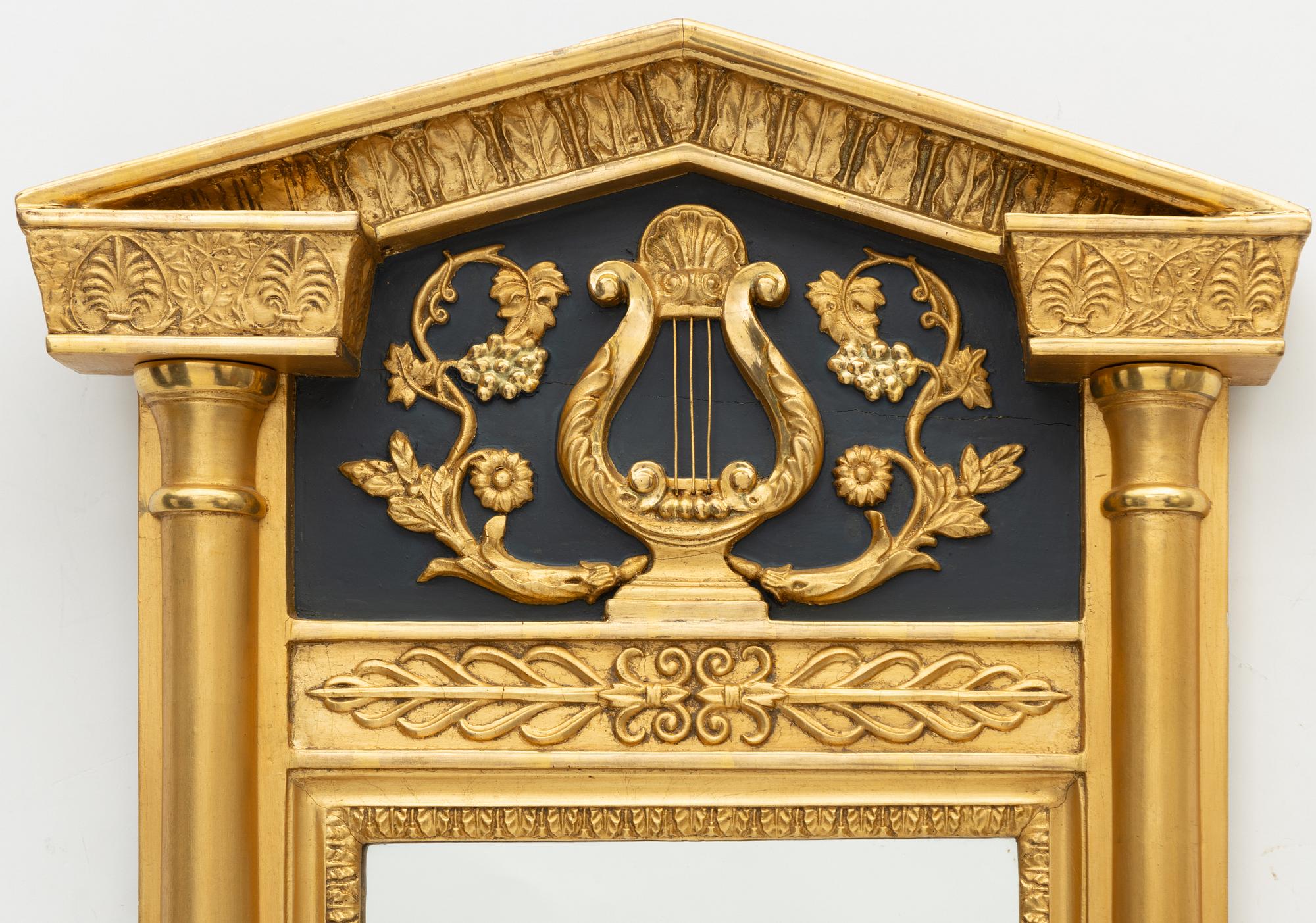 Mirror, Empire style, circa 1900.