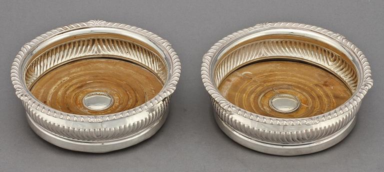 COASTERS, nysilver, 1900-tal.