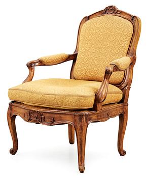 446. A Swedish Rococo 18th Century armchair.