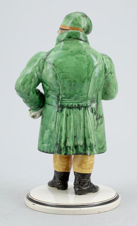 FIGURIN, för rökelse, flintgods, 1800-tal.