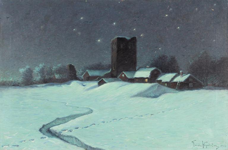Valdemar Nyström, Stjärnklar natt, Sigtuna.